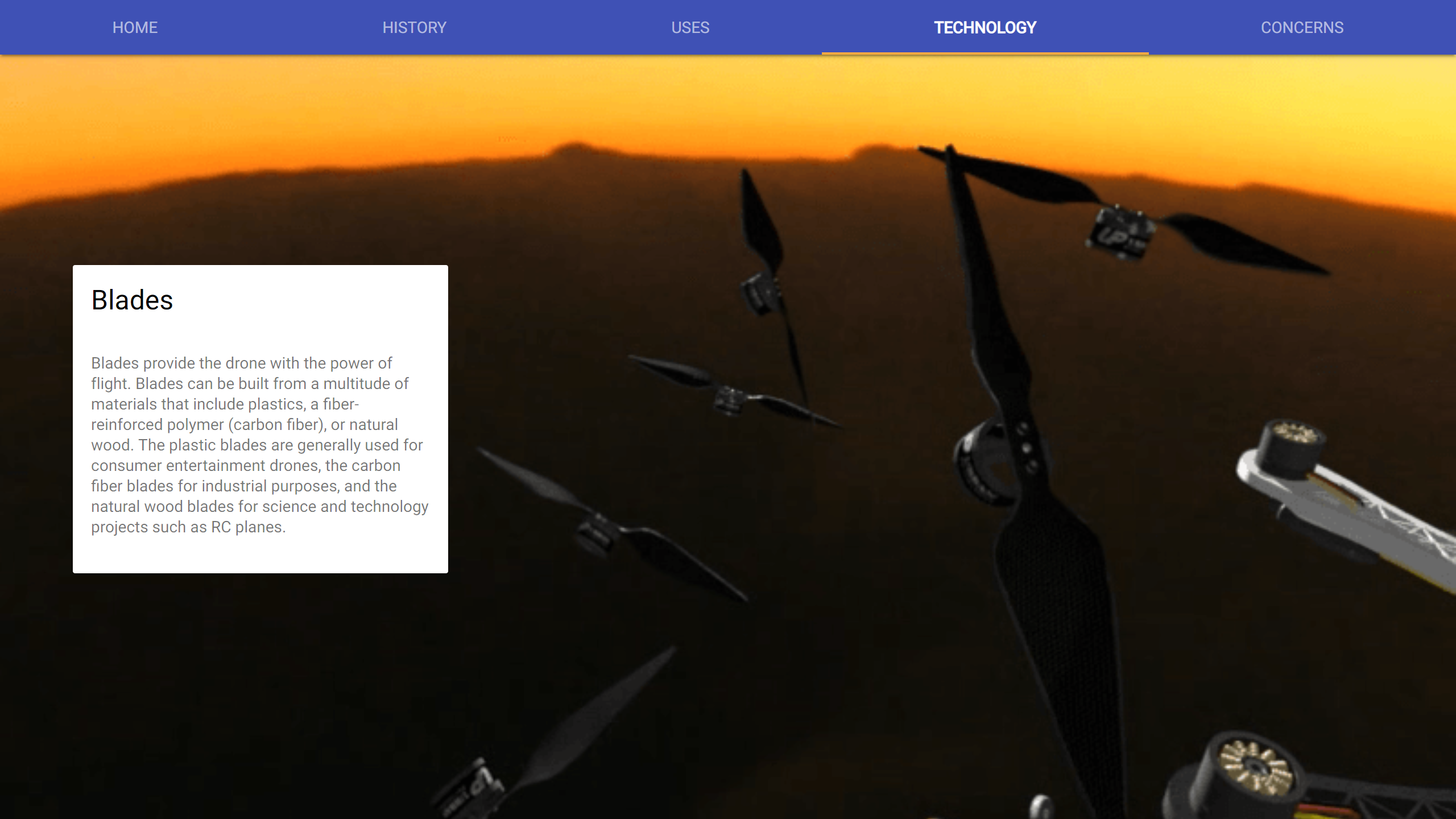 A page from the website