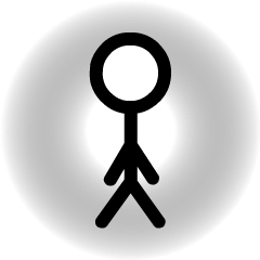 A stick figure